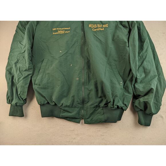 Vintage Hartwell Viasport Full Zip Jacket Size XL UAW Chrysler Plant Green - Picture 5 of 12